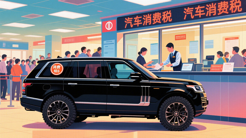 ​销售二手超豪华汽车缴纳消费税？