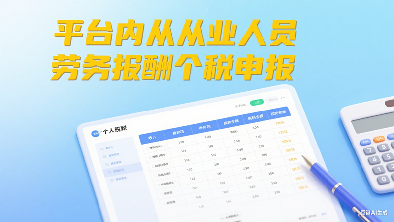 ​平台内从业人员自互联网平台企业取得劳务报酬所得，如何办理个人所得税扣缴申报？
